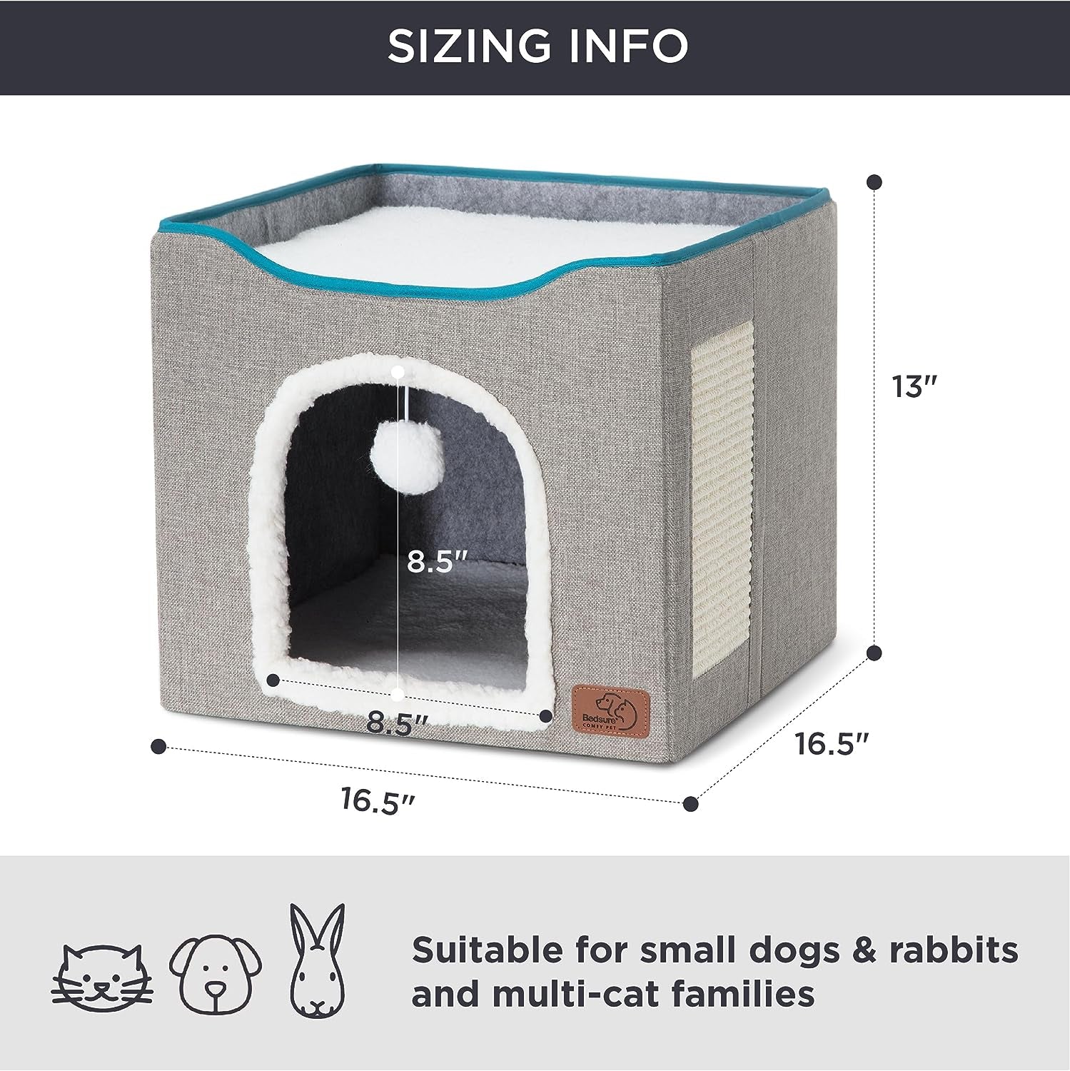 Foldable Large Cat Cave: Cozy Hideaway for Indoor Cats